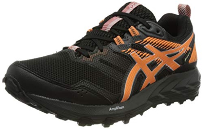Asics Gel-Sonoma 6 G-TX, Trail Running Shoe Mujer, Black/Sun Peach, 35.5 EU