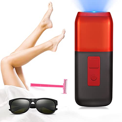 GJCrafts IPL Depiladora de Luz Pulsada 999,999 destellos Permanente e indoloro Dispositivo de depilación láser para rostro, bikini, extremidades, espa