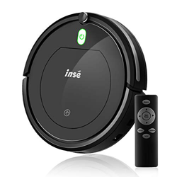 INSE Robot Aspirador, Barredora Eléctrica de Polvo y Pelos para Suelos Duros y Alfombras, Detecta Obstáculos Ideal para Familias de Mascotas y Piso Pe precio
