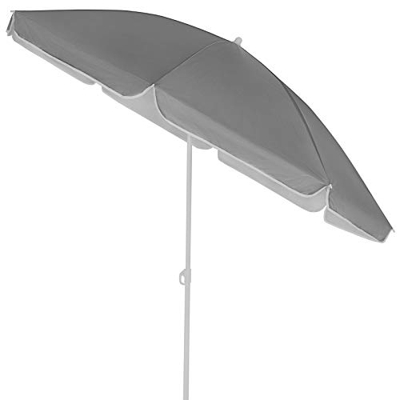 Kingsleeve Sombrilla grande de jardín Antracita 180cm Parasol plegable con inclinación ajustable