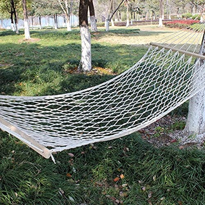 Emoshayoga Hamaca de Malla Columpio Colgante Hamaca Doble con diseño de Malla para Viajes al Aire Libre Camping Actividades de Barbacoa Uso