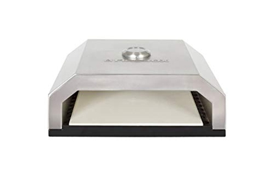 La Hacienda Firebox 56216 - Horno de pizza para barbacoa, color plateado