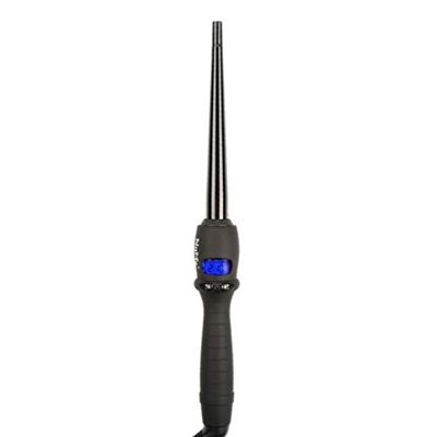 zcyg Rizador de Pelo Tapered Hair Curlers Tourmaline Ceramic Big Barrel Curling Wand Iron 120 ℃ -210 ℃ (Size : 9-19mm)