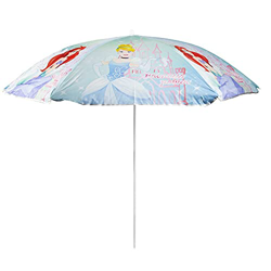 Mediawave Store - Sombrilla de princesas Disney para niñas de playa, parasol para exterior, mar, playa, jardín, personaje de cartón animado, diámetro  características