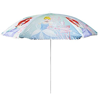 Mediawave Store - Sombrilla de princesas Disney para niñas de playa, parasol para exterior, mar, playa, jardín, personaje de cartón animado, diámetro 