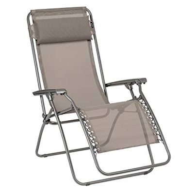 Lafuma Rt2 Butaca de Relax, Plegable y Ajustable, Castaño, 114x68x87 cm