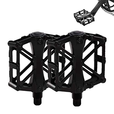 gotyou 2 Piezas Pedales Bicicleta, Durable Pedales MTB de Montaña Antideslizante, Bicicleta de Montaña de Aleación de Aluminio Pedal 9/16 Pulgadas, pa