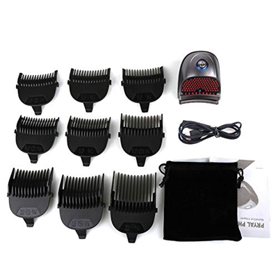 Anself Peines de límite Mini pelo recargable C-lipper Corte de pelo eléctrico profesional Corte de pelo para hombres Corte de pelo de barba 9 piezas