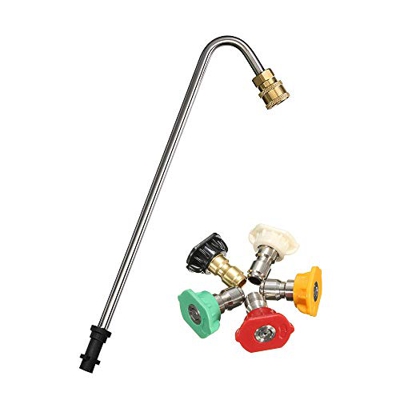Stone Banks Kit de limpieza de canalones, lanza de lavado Underchassis compatible con Karcher K2 K3 K4 K5 K6 K7 Lavadoras a presión, arandela a presió