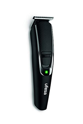 Ufesa MB3000 Máquina Cortapelos y Recortadora de Barba, 9 Longitudes de Corte, Peine Ajustable de 3-10mm, Inalámbrico, 120min de Autonomía