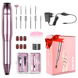 Elektrische Nagelfeile, Kaliwa tragbare Nagelfräser Set 20.000 U/min Professionelle Fräser Maniküre Pediküre Set mit extra Maniküre Set und Pinsel für en oferta