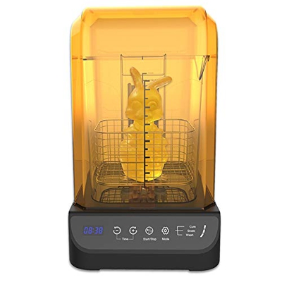GIANTARM Geeetech Máquina de lavado y curado 2 en 1，Para limpiar y curar modelos impresos en impresoras de resina 3D ，Con pantalla anti-ultravioleta y
