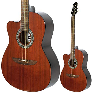 Lindo Guitarra acústica para zurdos 931C caoba superior y Gigbag