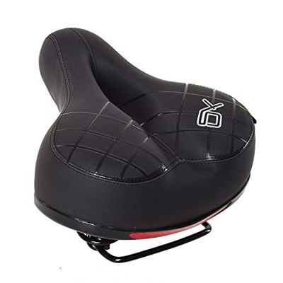 Ynport Crefreak Asiento de bicicleta para bicicleta con cojín a prueba de golpes, diseño Big Bum extra cómodo
