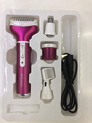 SunshineFace 4 en 1 máquina de afeitar de pelo recargable depiladora para mujer herramienta de depilación para cara cuerpo piernas