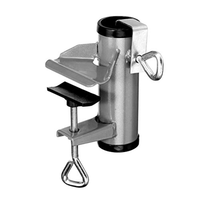 Emeili Soporte de Sombrilla Actualizado para Balcón, Fijación Soporte Sombrilla Para Balcón Terraza o Mesa, Ajustable