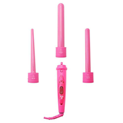 zcyg Rizador de Pelo Juego de bigudíes 3 en 1 rizador de Pelo con 3 barriles de cerámica de turmalina Intercambiables Intercambiables (Color : Pink) precio