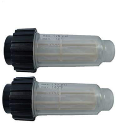 2X Filtro de Agua Que Incluye Inserto de Filtro (5.731-050.0) para Todas Las lavadoras a presión Karcher con conexión de Agua de 3/4 de Pulgada como K características