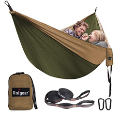 Unigear Hamaca para Acampar 320 x 200 cm para 2 Personas, Hamaca Aoble Portátil Ligera de Nylon Paracaídas con Correas para Mochilero, Camping, Viajes precio