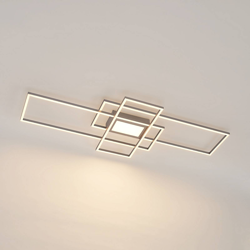 Lindby Caitlin plafón LED, níquel en oferta