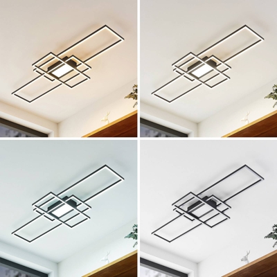 Lindby Caitlin plafón LED, antracita