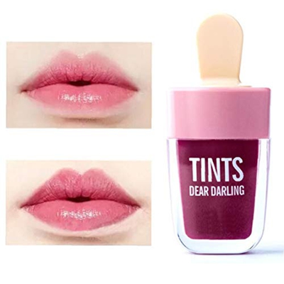 Maquillaje Ice Cream Lip Glaze Coreana Tinted Lip Gloss Aceite Hidrata Belleza Impermeable de Labios Lasting Lipstick (05) Suministro de Labios
