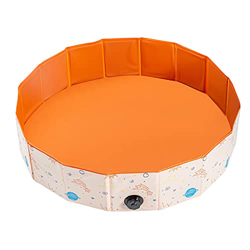 LYYP Piscina para niños, Piscina para Mascotas de PVC sin inflado, Plegable sin Fugas, bañera Redonda portátil para niños, Perros, Gatos, Estanque de  características