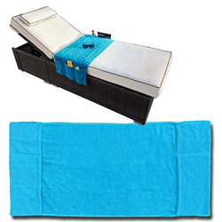 JEMIDI Organizador para Tumbona de algodón de Rizo, con 5 Bolsillos Laterales jardín, Playa, Vacaciones, Almacenamiento con Bolsillos, Toalla de Playa precio