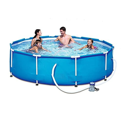 piscina de Remo para niños, Marco de Metal Familia, Aumento y Soporte de Engrosamiento Parque acuático (Color : Blue, Size : 305 * 305 * 76cm) precio