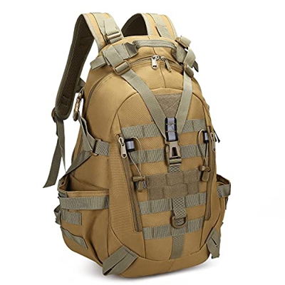 25L/35L Mochila Táctica Militar,Mochila de Asalto Molle Mochila Impermeable de Combate Unisex Bolsa de Emergencia para Caza Caminar Senderismo y Activ