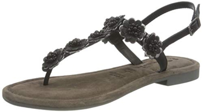 Tamaris 1-1-28123-26, Sandalia Mujer, Peine Negro, 37 EU