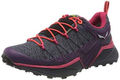 Salewa WS Dropline Gore-TEX, Zapatillas para carrera de senderos Mujer, Azul (Ombre Blue/Virtual Pink), 35 EU