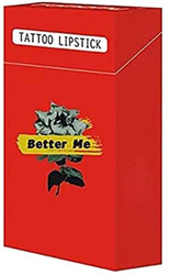 Tatuaje Lip Stain, I Am Busy Tattoo Lipstick Cotton Brotes, 20 piezas/set creativo de cigarrillos, bastoncillos de algodón para mujeres y niñas (naran características