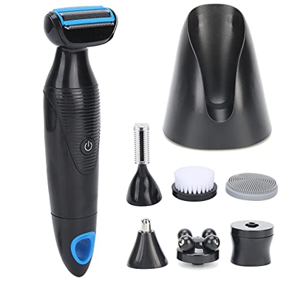 Afeitadora eléctrica 6 en 1, multifuncional impermeable bikini Trimmer Lady Electric Shave & Hair remove, inalámbrico Wet & Dry Multi-Function Beauty 