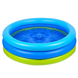 Piscina Pool niños espesando Inflable 3-Anillo Bañera Yarda Games de Agua de Verano 120x120x30cm, jardín Herramienta de Limpieza de Piscina Duradera en oferta