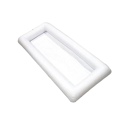 Sanfiyya Barra de Servicio Inflable Barra de la Comida Bebidas de la Comida Cubo de la porción del Hielo de la Fiesta 134x64x15cm Flotador de la Pisci