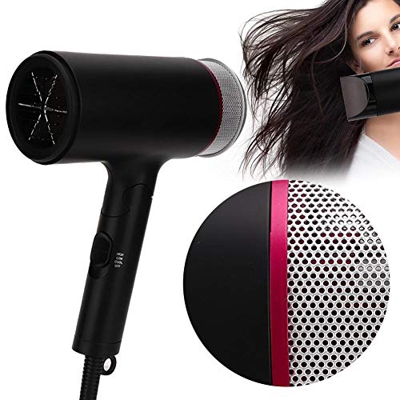 Secador de pelo eléctrico de iones negativos, secador de pelo plegable profesional 1500W Herramienta de peinado del hogar, secador de pelo eléctrico a