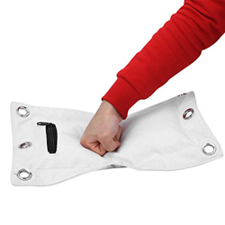 Akozon Wing Chun Training Ring Punch Pad de Pared Saco de Arena vacío de sacador de Lona Target con Cremallera para el Boxeo Muay Thai Sanda(S) precio