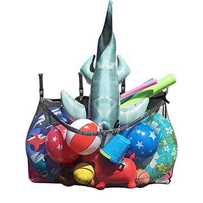 Bolsa De Almacenamiento para Piscina Grande Bolsa De Malla para Piscina Suspendido Plegable Bolsa Plegable De Malla De Playa para Garaje De Piscina Al