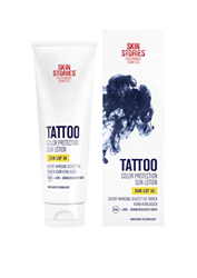 SKIN STORIES Color Protection Sun Lotion LSF 30 (125 ml), Tattoo Creme mit hohem Sonnenschutz, schützt die Farben vor dem Verblassen en oferta