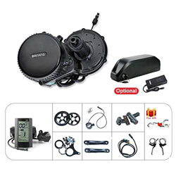 BAFANG BBS02B E Kit de bicicleta 48V 500W Motor de accionamiento medio Motor eléctrico para conversión de bicicletas (C965 pantalla LCD, rueda de cade características