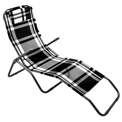 Camilla de Salud gris/negro con almohada – Tumbona Relajante