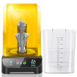 DERUC Geeetech GCW02 - Secadora y lavadora 2 en 1 UV y caja de curado con control táctil, placa de endurecimiento giratoria y cubo de lavado para impr en oferta