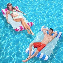 Sunshine smile Hamaca de Agua,Hamaca Flotante,Cama Flotante de Agua Plegado,Piscina Tumbona Hamaca,Multiusos Hamaca de natación,Tumbona Hinchable Colc características