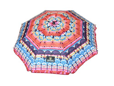 CREVICOSTA Novedad! Sombrilla 200cm con Espiral y Poste de Recorrido Total. ETNICA.