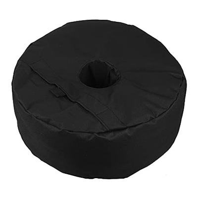 harupink Base para sombrilla de arena, saco de arena para sombrilla de jardín, redondo, 48 x 48 x 15 cm, capacidad: 85 libras de arena fija para playa