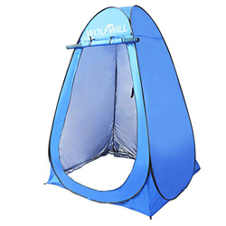 WOLFWILL Tienda de campaña portátil desplegable para baño, tienda de campaña para baño, tienda de campaña, techo protector exterior con bolsa de trans en oferta