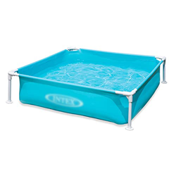 piscina, Azul, Rectangular Plegable, bañera, Estanque de Pesca, Parque acuático del Patio (Color : Blue, Size : 122 * 122 * 30cm) precio