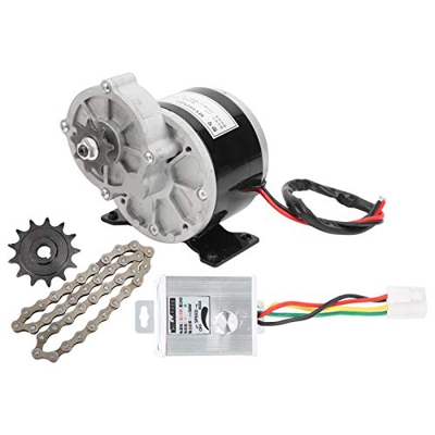 VGEBY Kit de conversi¨®n el¨¦ctrica, 12V 250W DC Motor el¨¦ctrico Controlador de Velocidad Cadena Rueda Engranaje Kit de conversi¨®n de Bicicleta el¨¦