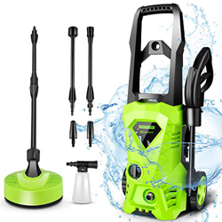 COOCHEER - Limpiador de Alta presión (2500 PSI, 1650 W, 135 Bar, 1,5 GPM, 5 m de Manguera, 4 boquillas Intercambiables, Temperatura de Entrada de 40 ° precio